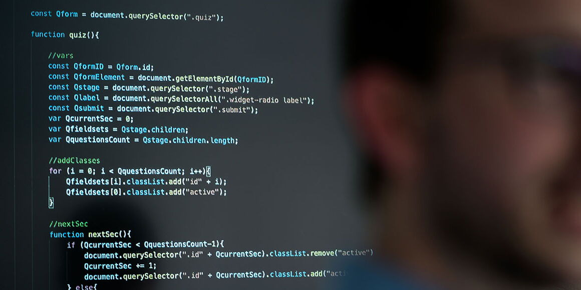 JavaScript Code Websiteentwicklung